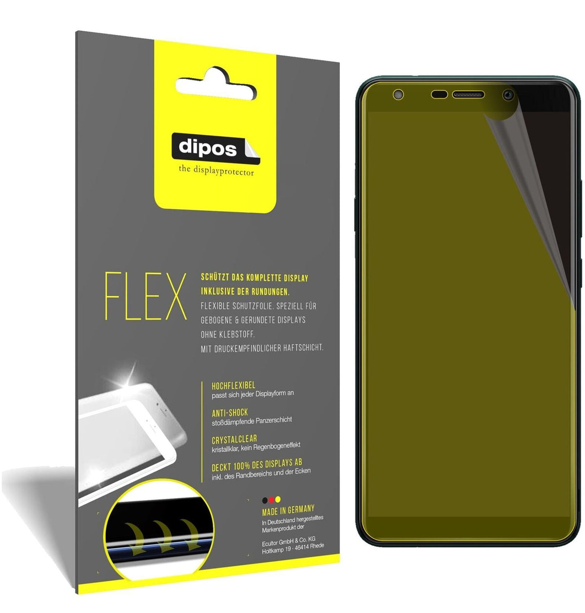 2x 3D Full Cover Schutzfolie für Wiko Y61