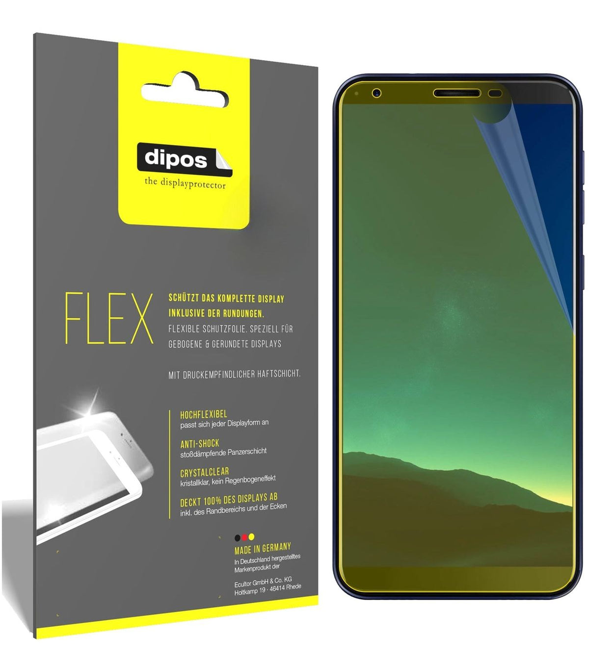 2x 3D Full Cover Schutzfolie für Cubot R11