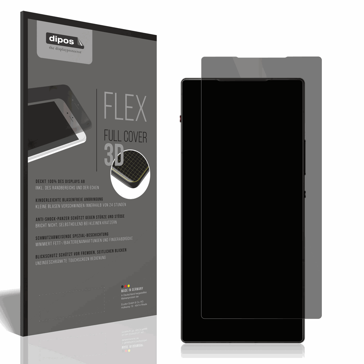 Full Cover Privacy Blickschutzfolie für Redmagic 10 Air