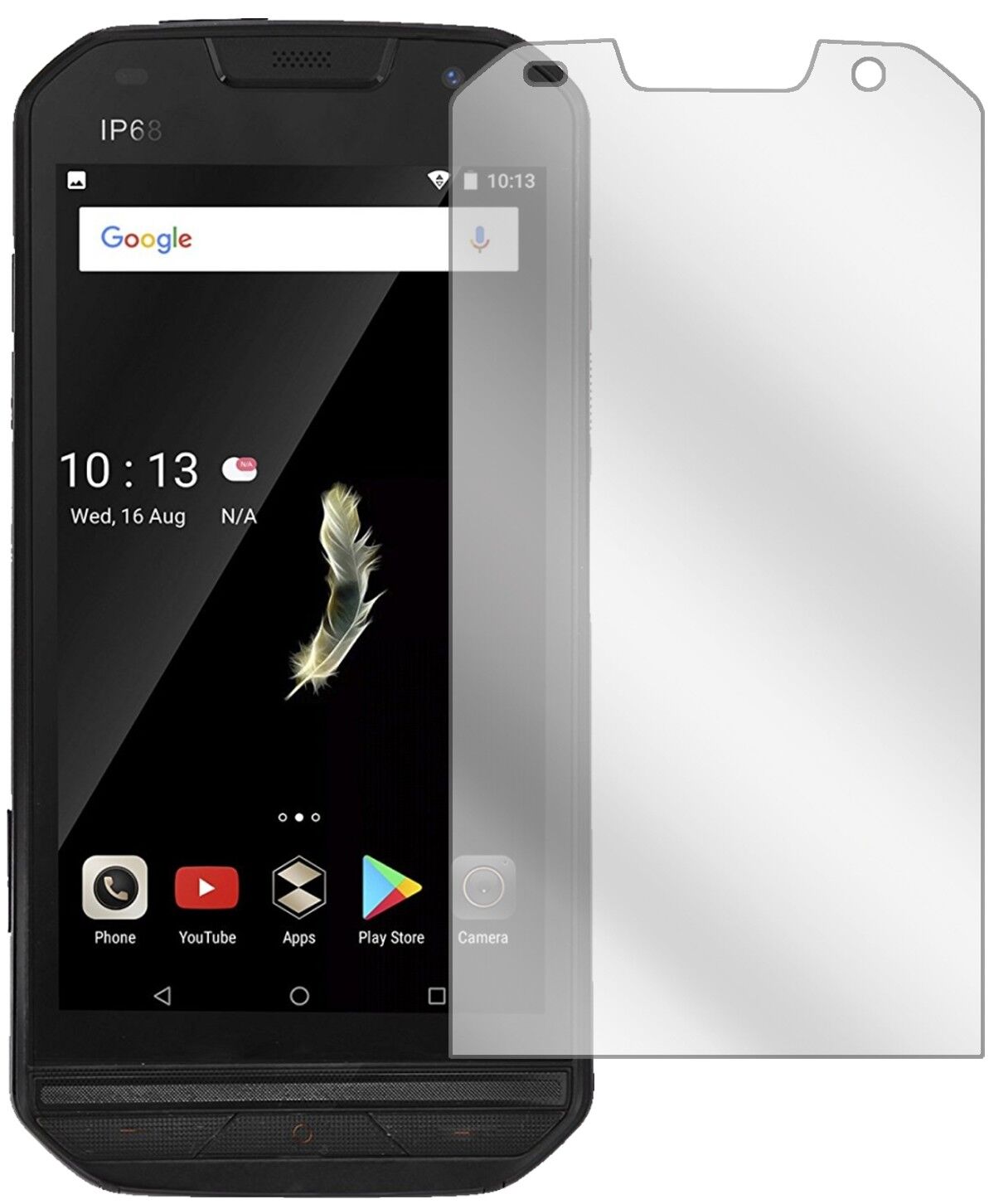 Klare Displayschutzfolie von dipos passend für Doogee S30, präziser Zuschnitt und blasenfrei montiert