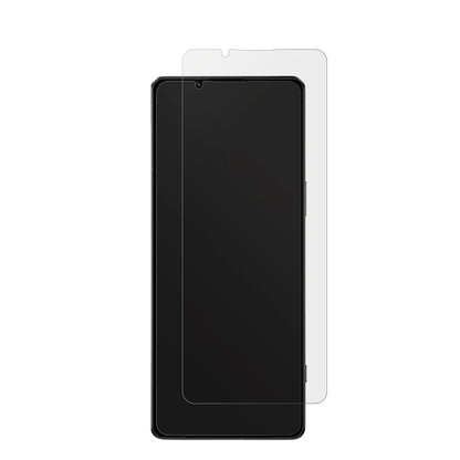 SonyXperia 1 IV mit aufgebrachter dipos Displayschutzfolie, die lästige Fingerabdrücke minimiert