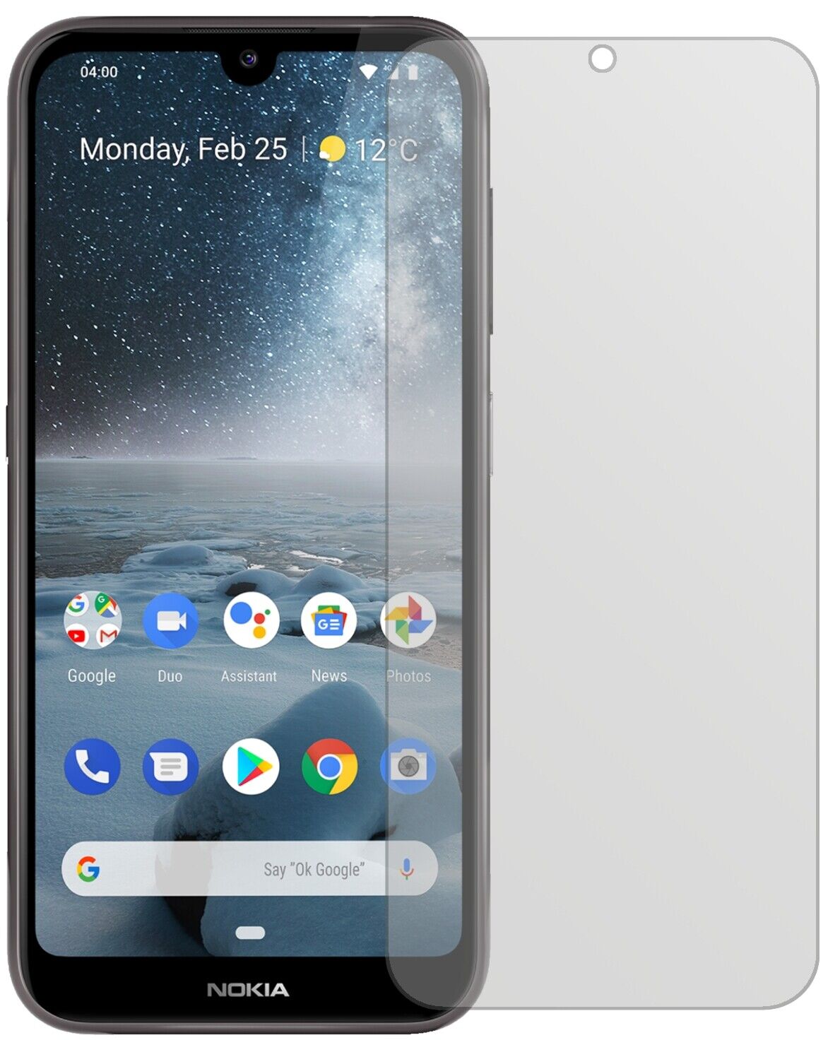 Matte Displayschutzfolie von dipos passend für Nokia 46057, präziser Zuschnitt und blasenfrei montiert