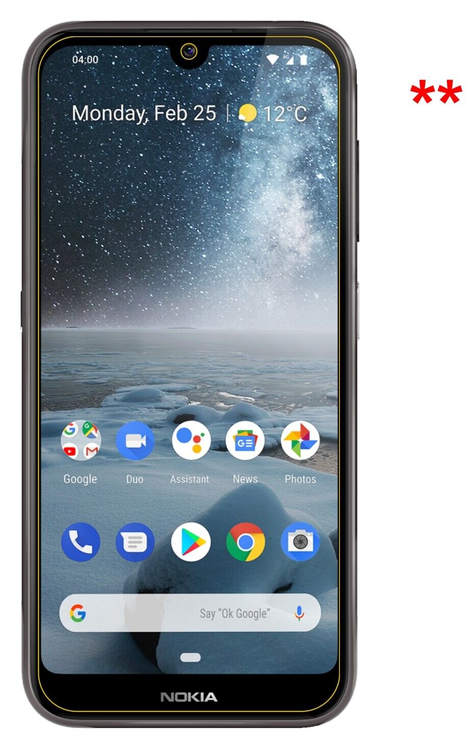 Dünne und klare Folie passend zugeschnitten für Nokia 46057