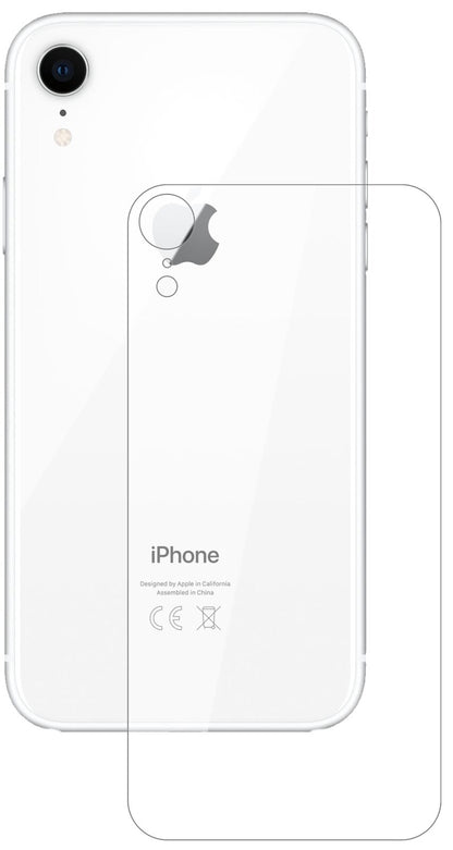 1x 9H Schutzfolie für Apple iPhone XR Rückseite Panzerfolie