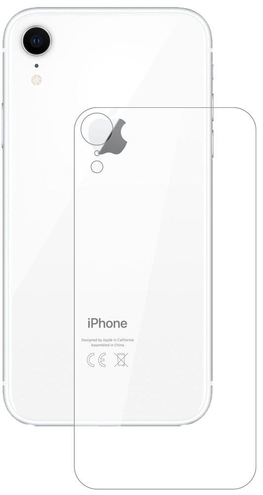 1x 9H Schutzfolie für Apple iPhone XR Rückseite Panzerfolie