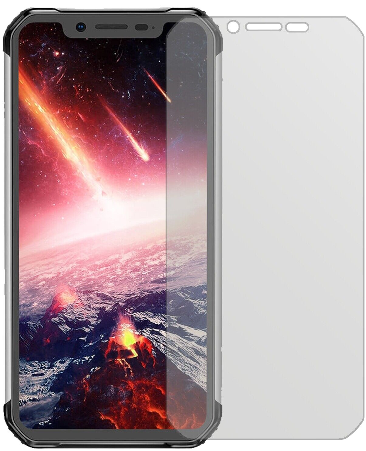 Matte Displayschutzfolie von dipos passend für Blackview BV9600 Pro, präziser Zuschnitt und blasenfrei montiert