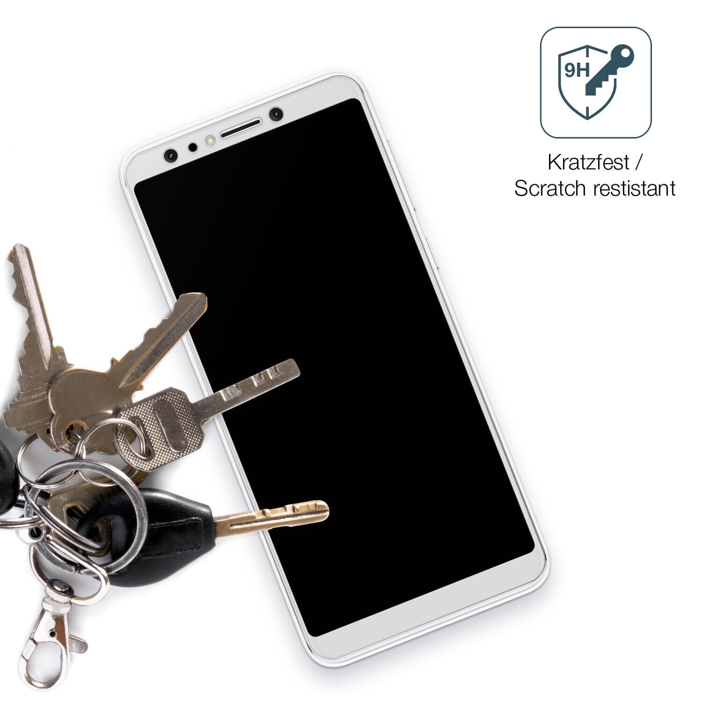 1x 9H Schutzfolie matt für Asus Zenfone 5 Selfie Pro Panzerfolie