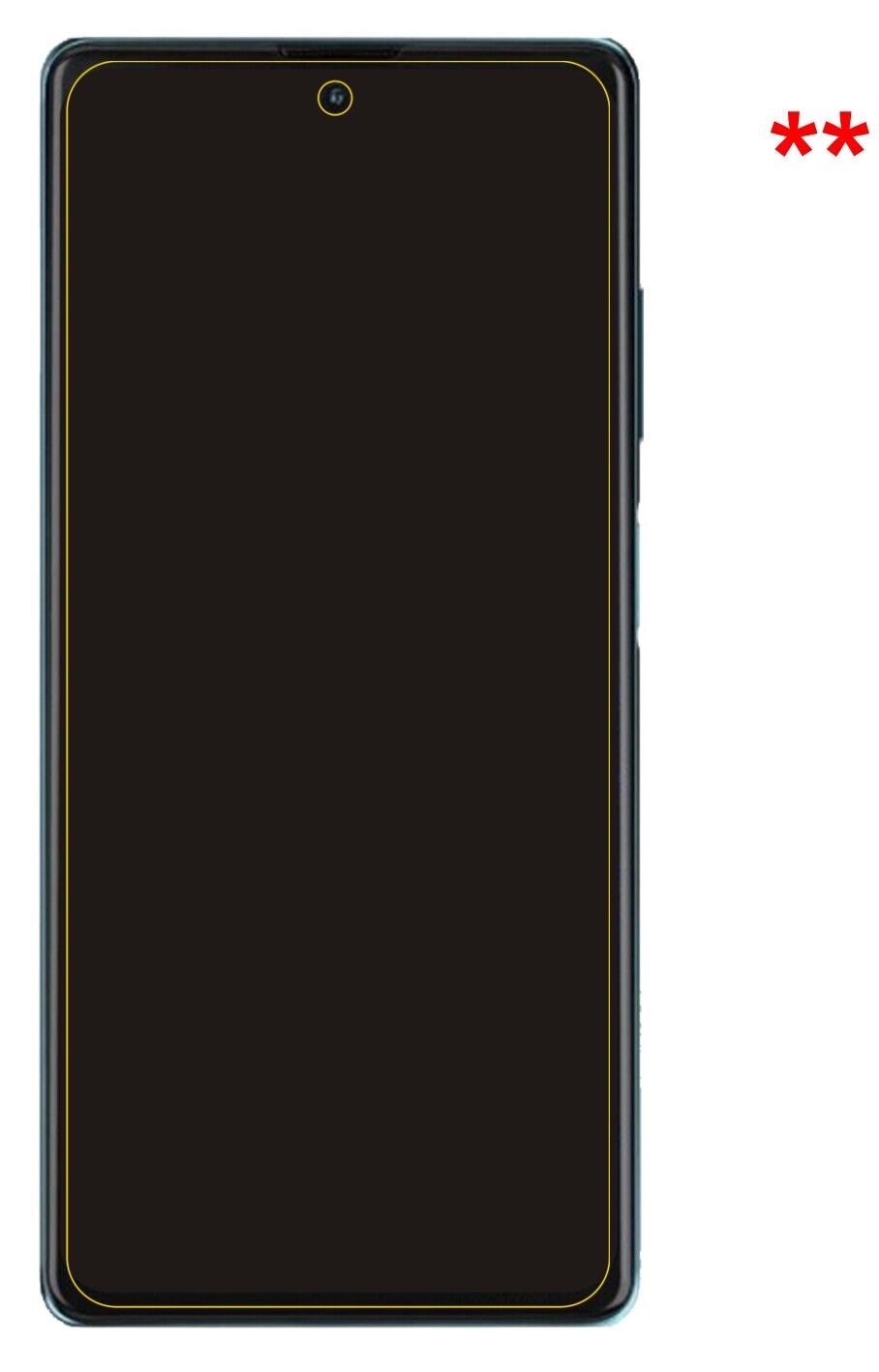 dipos Displayschutz für Blackview A100, transparente Oberfläche, perfekte Passform auch für die Rundungen