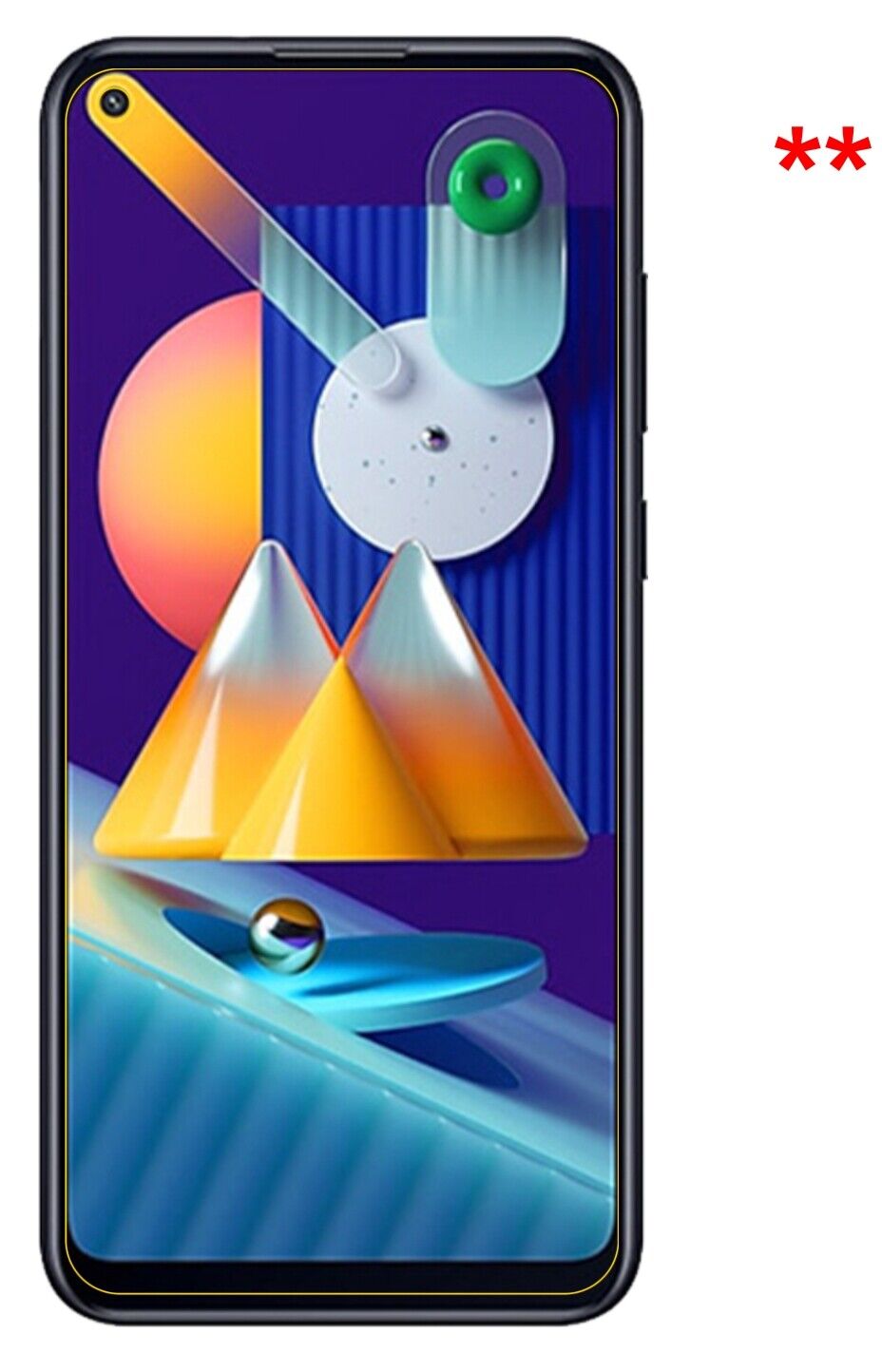 Dünne und klare Folie passend zugeschnitten für Samsung Galaxy M11
