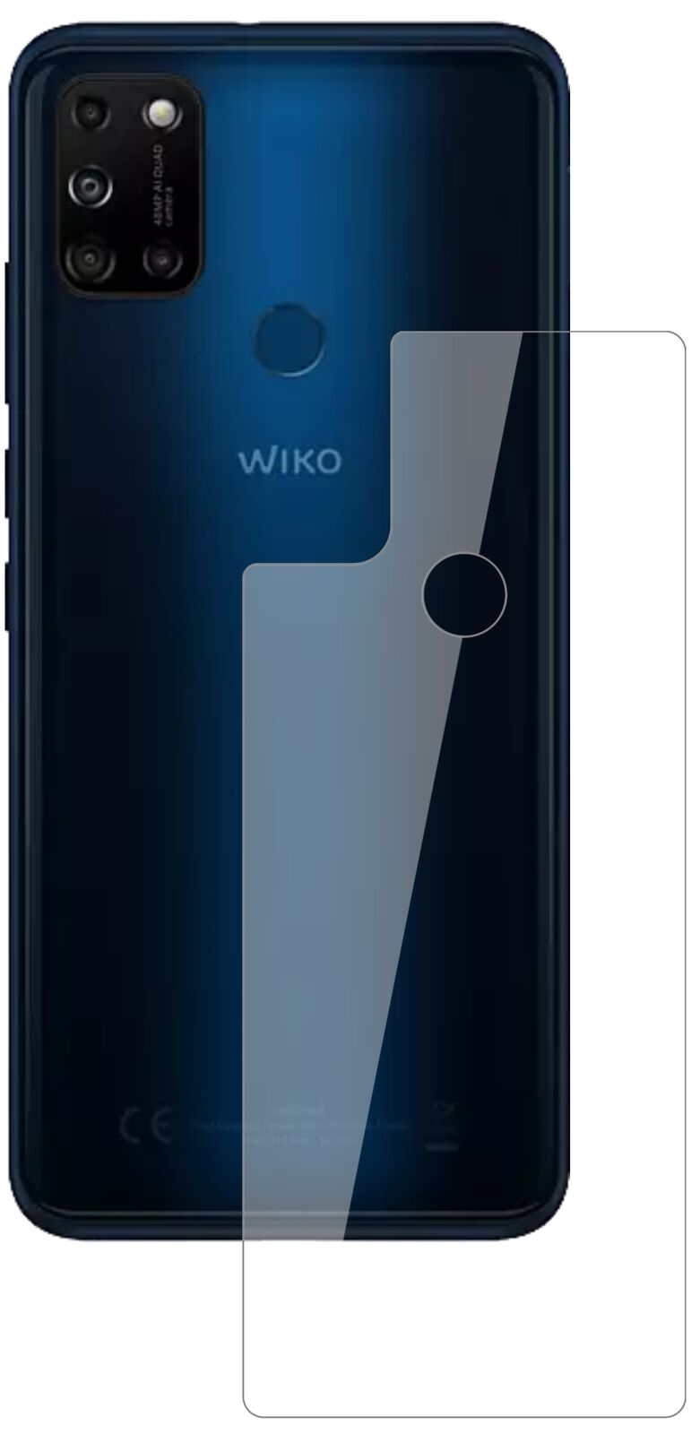 1x 9H Schutzfolie für Wiko View5 Rückseite Panzerfolie