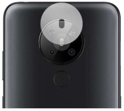 Nokia5.3 Kameralinse mit aufgebrachter dipos Displayschutzfolie, glasklare Darstellung ohne Einschränkungen