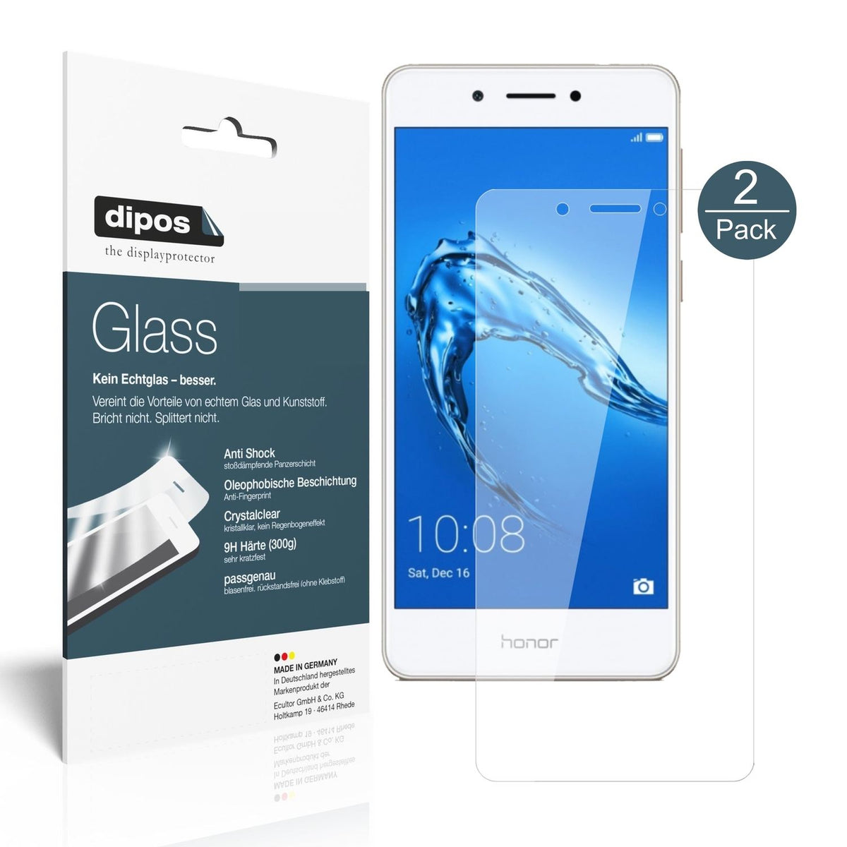 1x 9H Schutzfolie für Huawei Honor 6C Panzerfolie