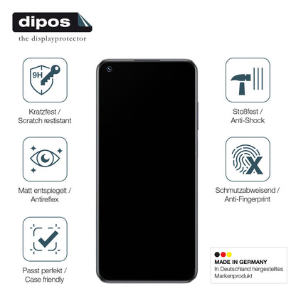 1x 9H Schutzfolie matt für Oppo Realme 10 Panzerfolie