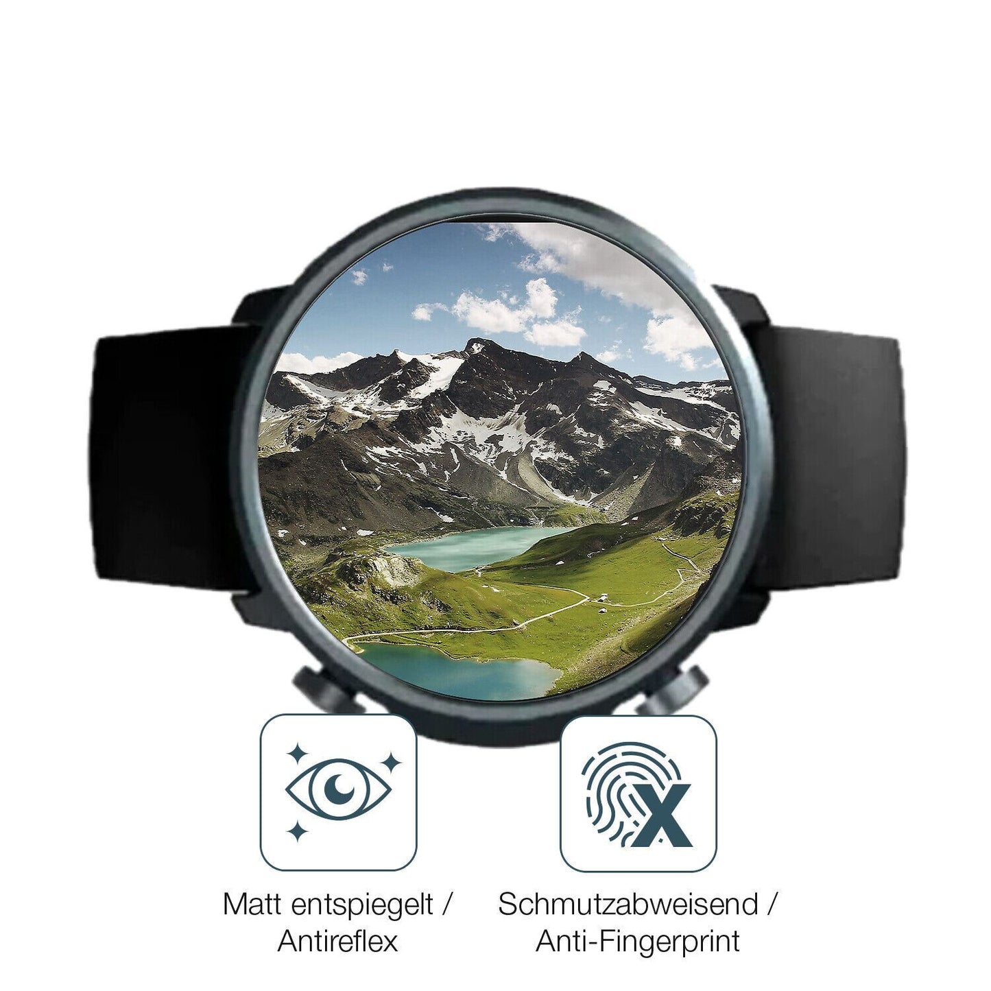 1x 9H Schutzfolie matt für Mibro Watch A1 Panzerfolie