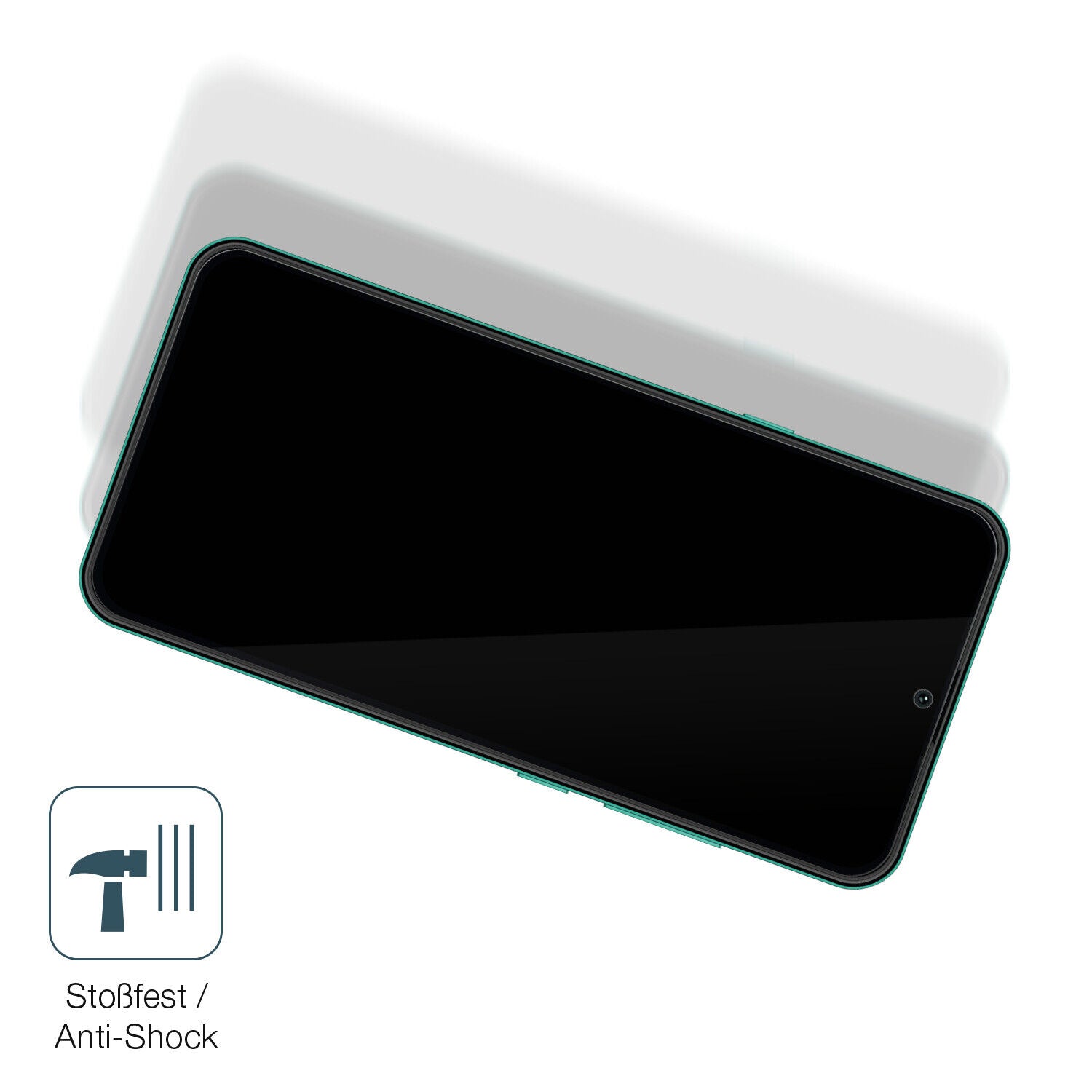 Schutz gegen Kratzer auf dem Hisense Infinity E40 Lite Glas durch Schlüssel, Stöße gegen die Tischkante oder Stürze