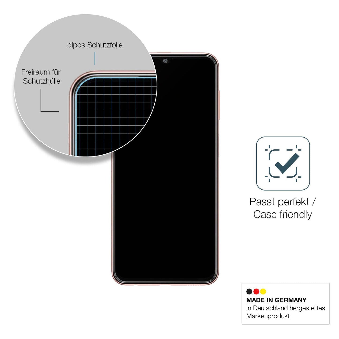 1x 9H Schutzfolie matt für Samsung Galaxy M13 4G Panzerfolie