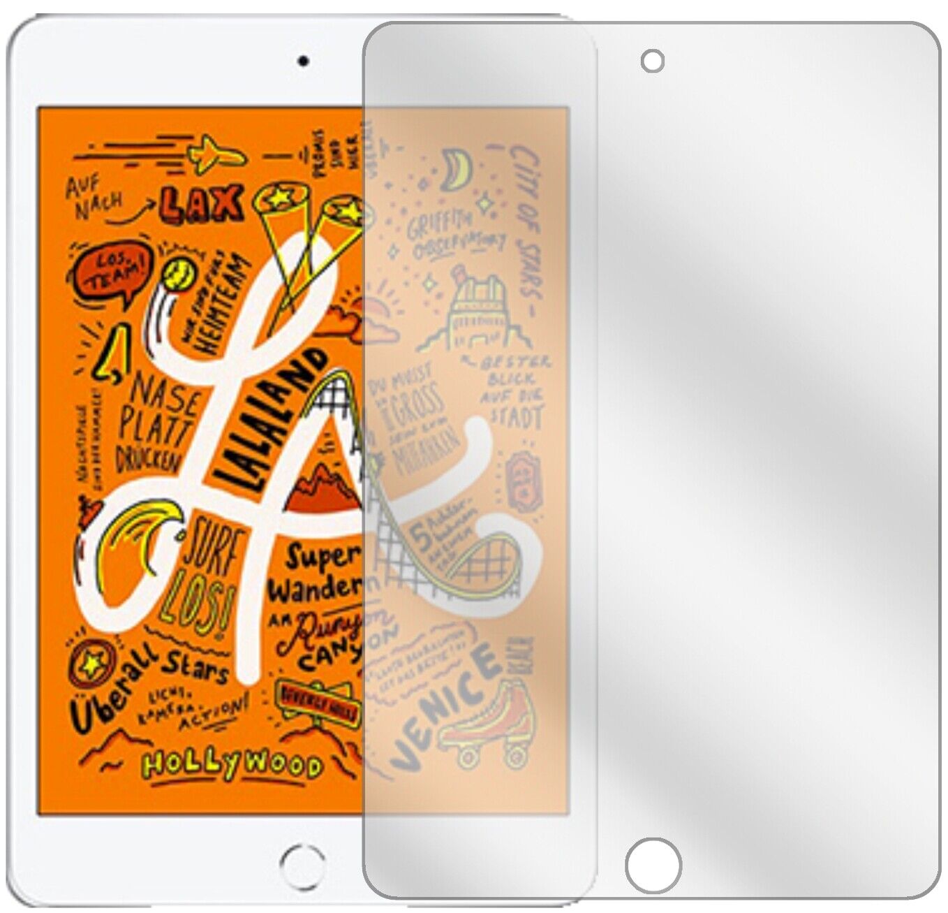 1x Schutzfolie klar für Apple iPad Mini (2019) 7.9 Zoll Display-Schutzfolie