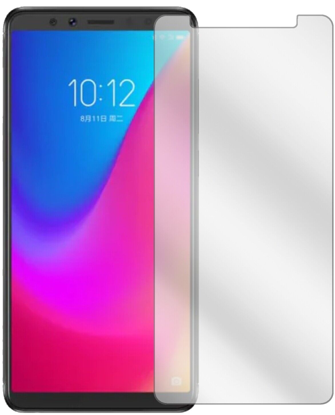 Klare Displayschutzfolie von dipos passend für Lenovo K5 Pro, präziser Zuschnitt und blasenfrei montiert