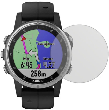 Matte Displayschutzfolie von dipos passend für Garmin fenix 5s Plus (42mm), präziser Zuschnitt und blasenfrei montiert