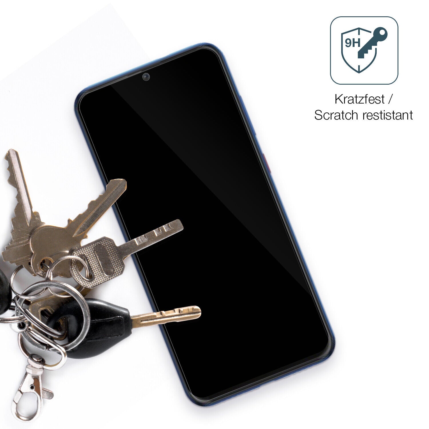 dipos Displayschutz für Walton Primo RX7, transparente Oberfläche, perfekte Passform auch für die Rundungen