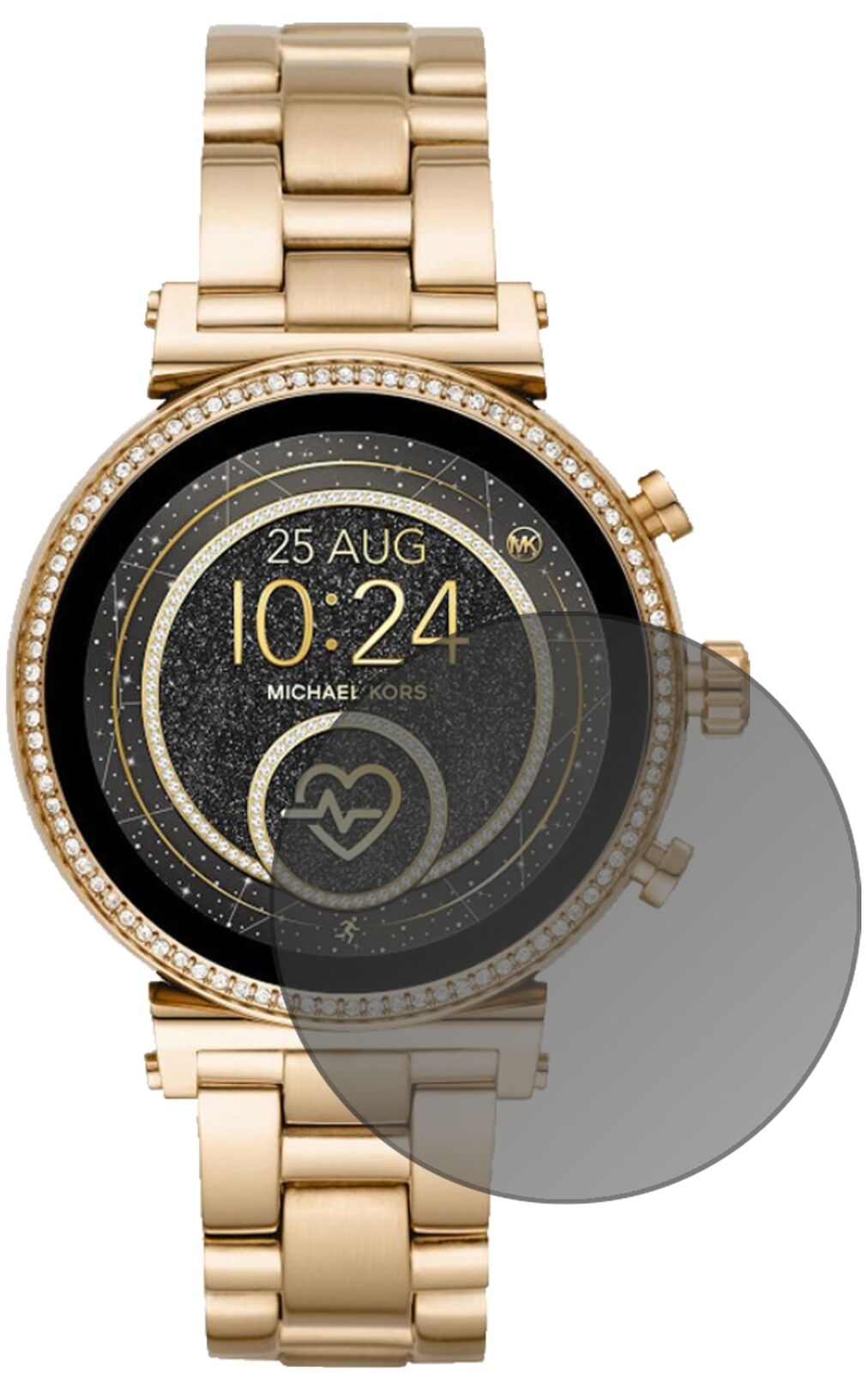 Blickschutzfolie für Michael Kors Sofie 2.0 Smartwatch matt Schutzfolie Privacy
