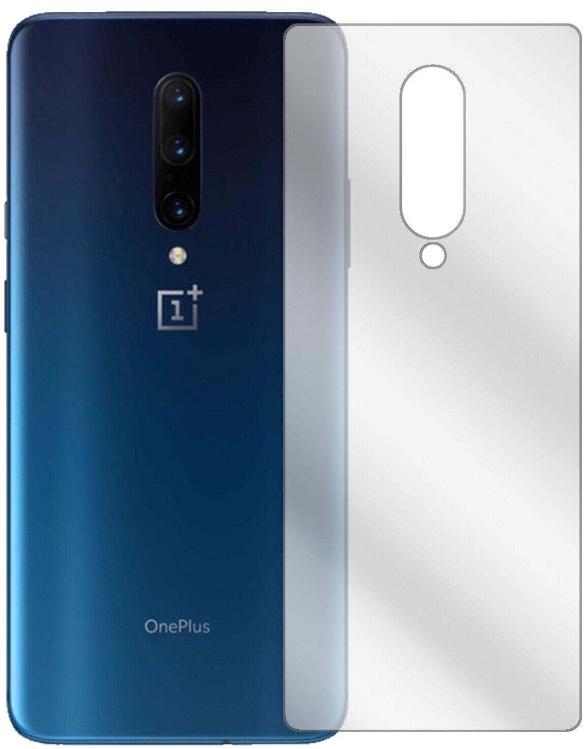1x Schutzfolie klar für OnePlus 7 Pro Rückseite Display-Schutzfolie