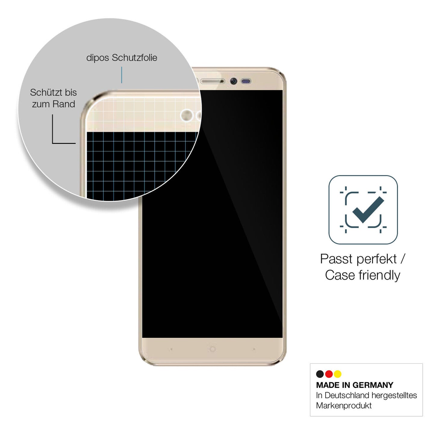 Besonders flexibler Displayschutz mit Anti-Shock-Schicht im Materialmix