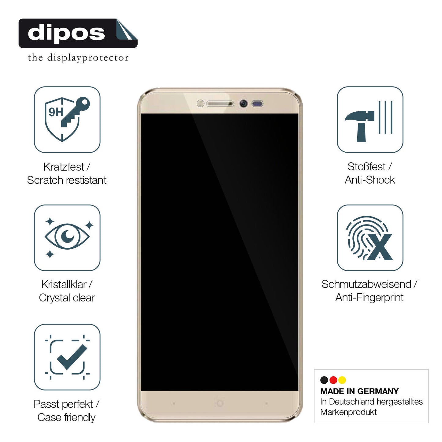 Displayschutz hergestellt in Deutschland, höchste Qualität made in Germany