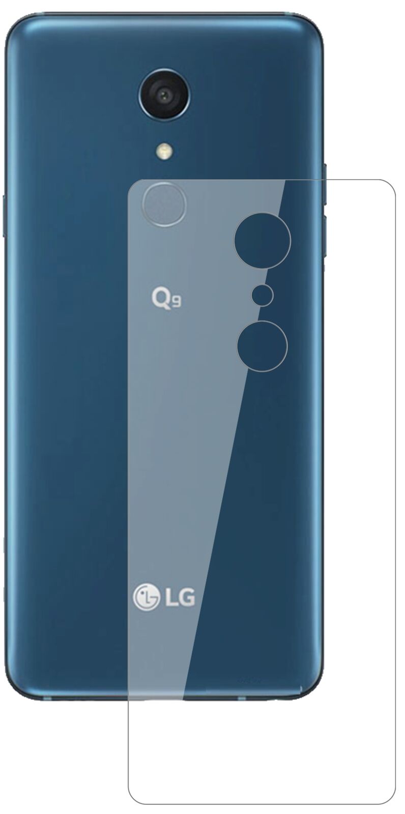 1x 9H Schutzfolie für LG Q9 One Rückseite Panzerfolie