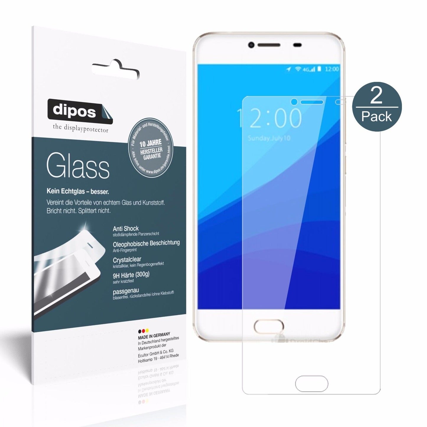 1x 9H Schutzfolie für Umidigi G Panzerfolie