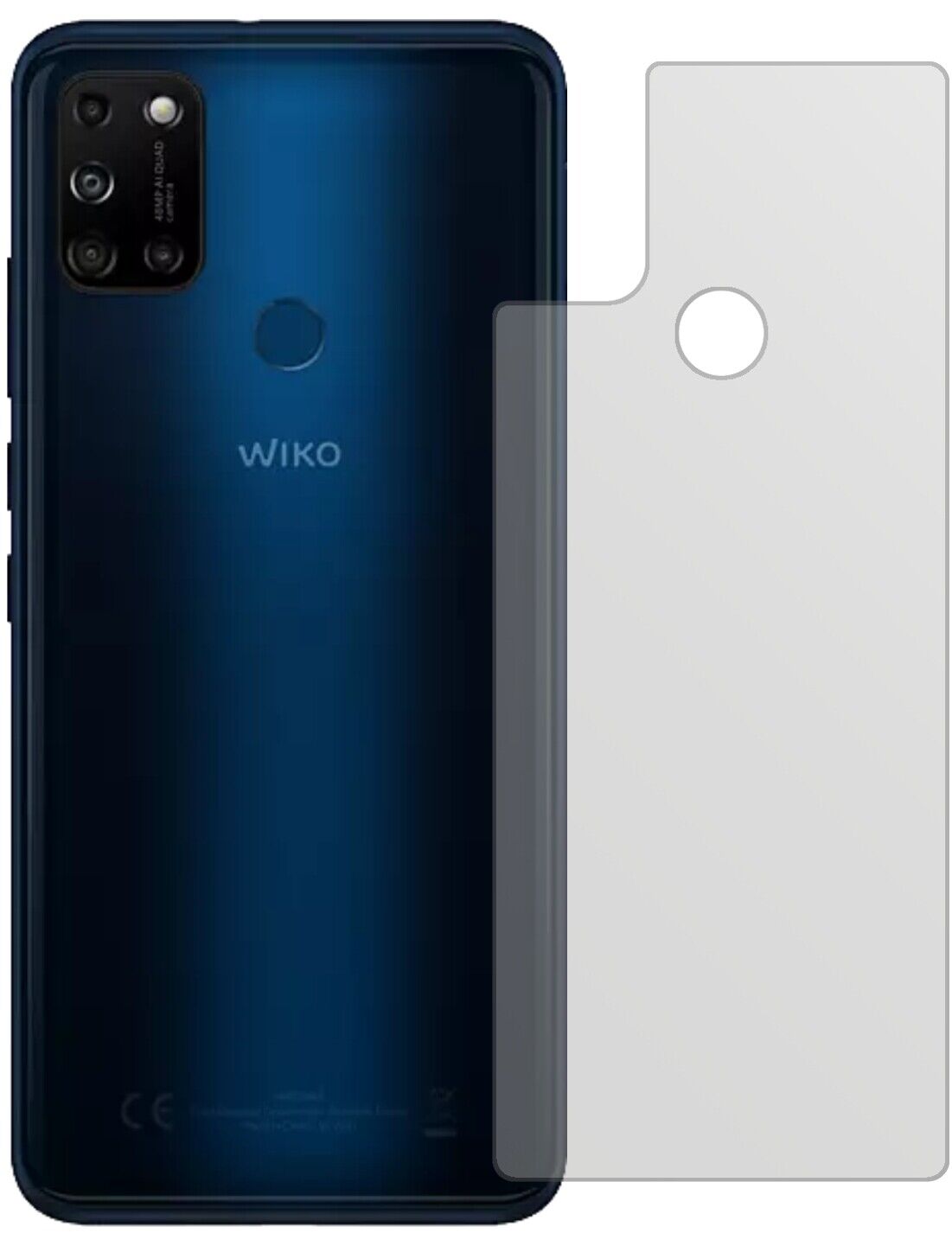 5x Schutzfolie matt für Wiko View5 Rückseite Display-Schutzfolie