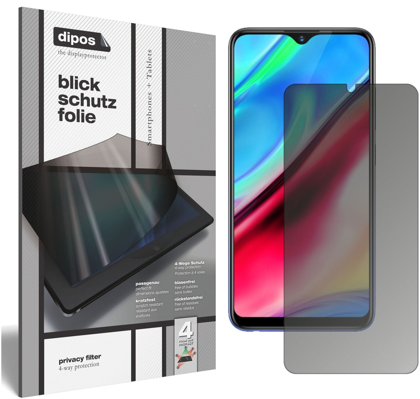 Blickschutzfolie für Vivo Y91i matt Schutzfolie Privacy