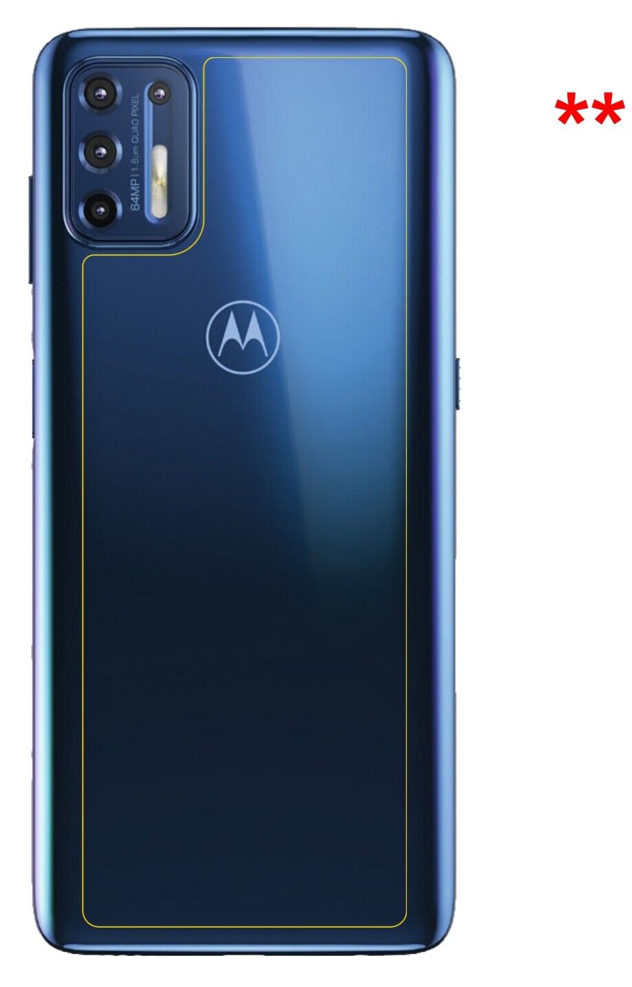 dipos Displayschutz für Motorola Moto G9 Plus Rückseite, mattierte Oberfläche, robuste Festigkeit und perfekte Passform