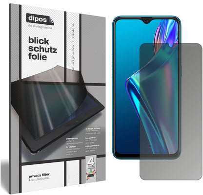 Blickschutzfolie für Oppo A12 matt Schutzfolie Privacy