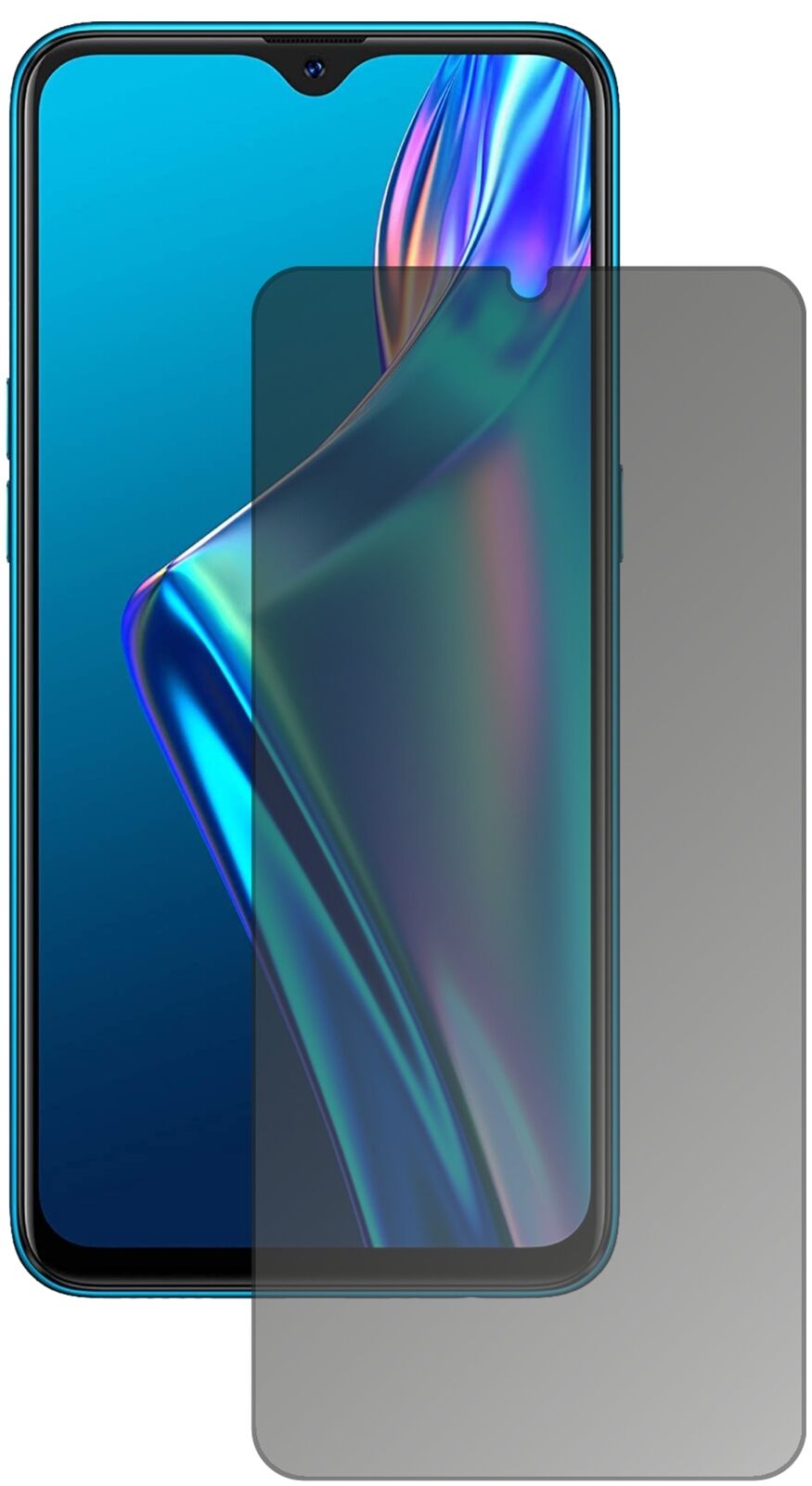 Blickschutzfolie für Oppo A12 matt Schutzfolie Privacy