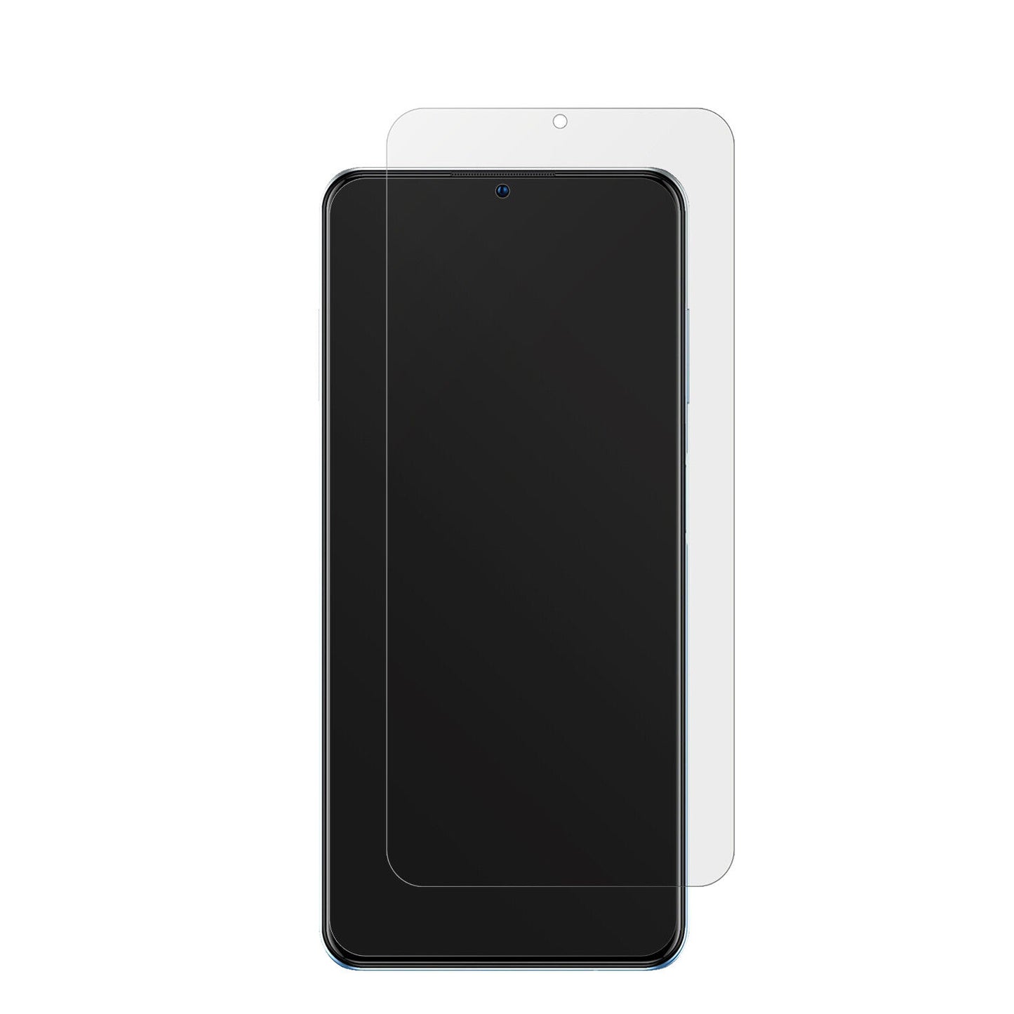 ZTEBlade A72 4G mit aufgebrachter dipos Displayschutzfolie, die lästige Fingerabdrücke minimiert