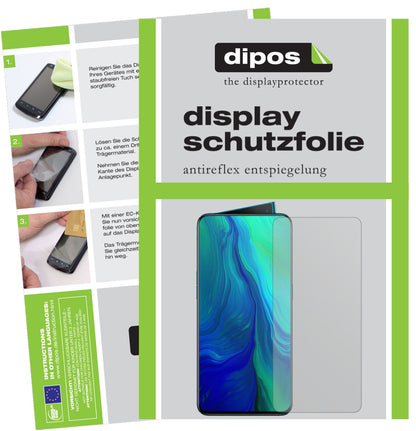 5x Schutzfolie matt für Oppo Reno 10X Zoom Display-Schutzfolie