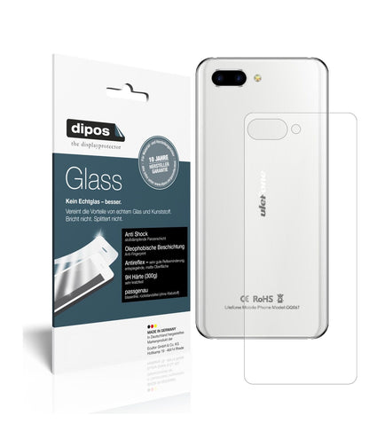 1x 9H Schutzfolie matt für Ulefone T2 Pro Rückseite Panzerfolie