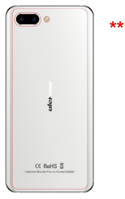 1x Schutzfolie matt für Ulefone T2 Pro Rückseite Display-Schutzfolie