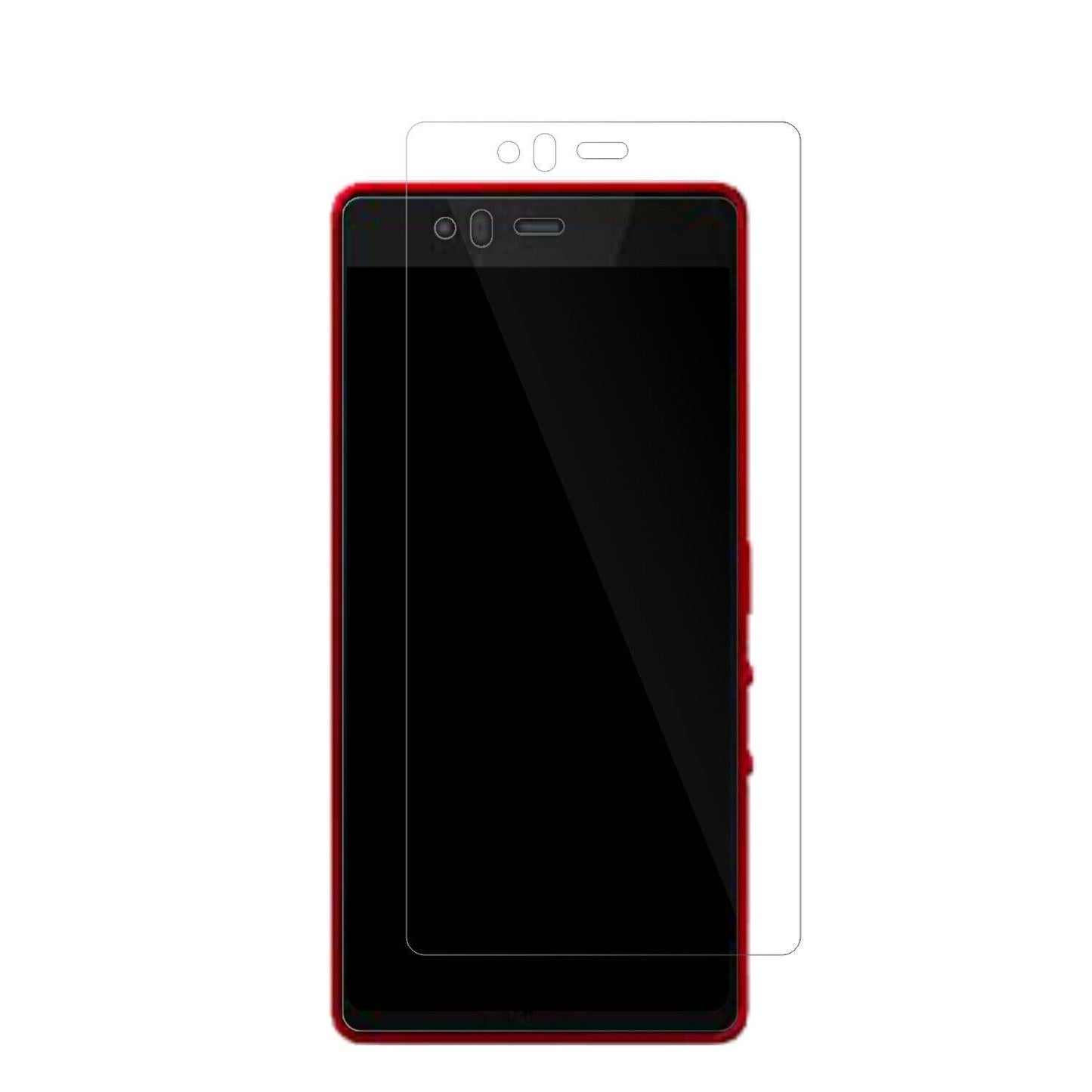 FujitsuArrows M04 mit aufgebrachter dipos Displayschutzfolie, glasklare Darstellung ohne Einschränkungen