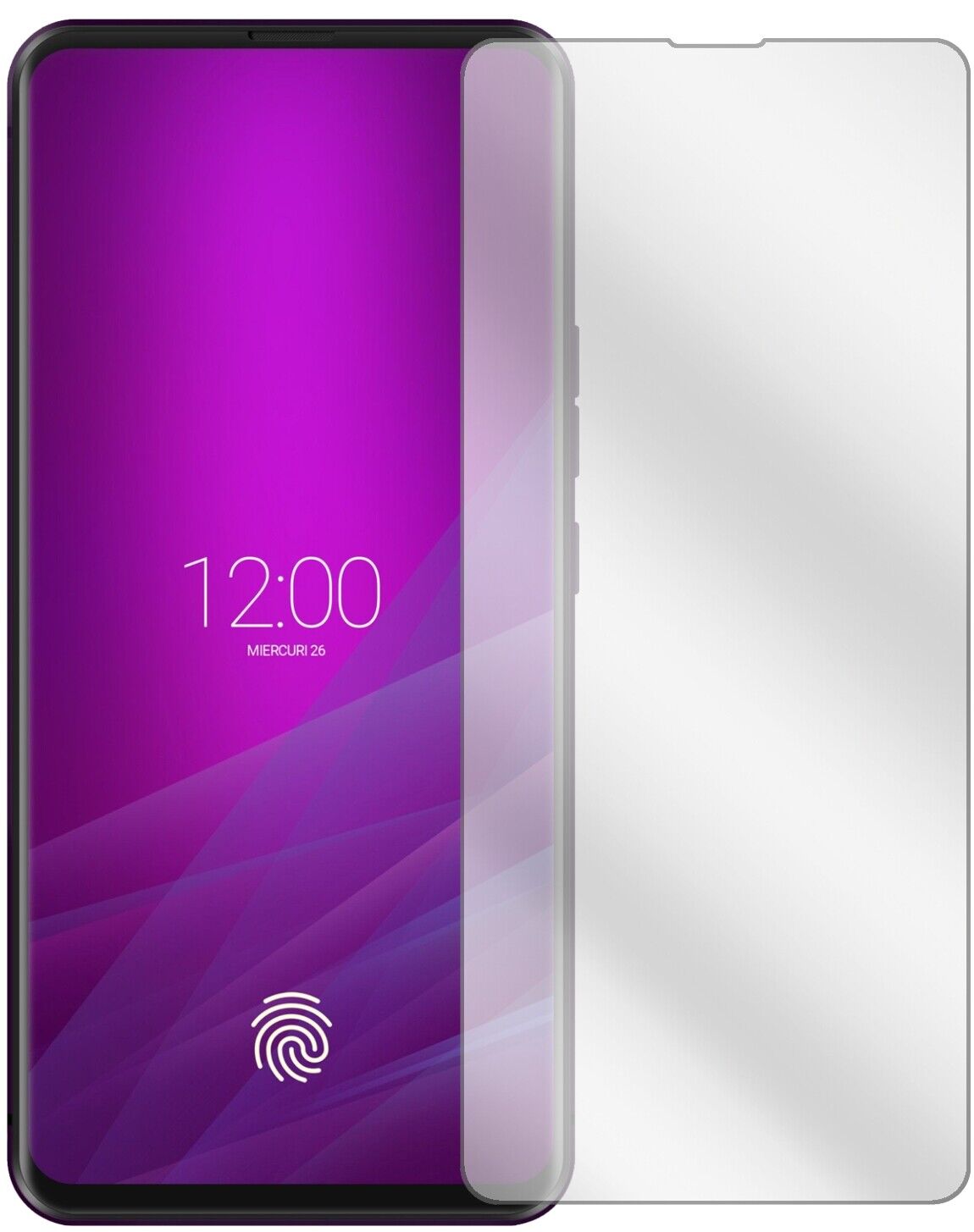 Klare Displayschutzfolie von dipos passend für Allview Soul X6 Xtreme, präziser Zuschnitt und blasenfrei montiert