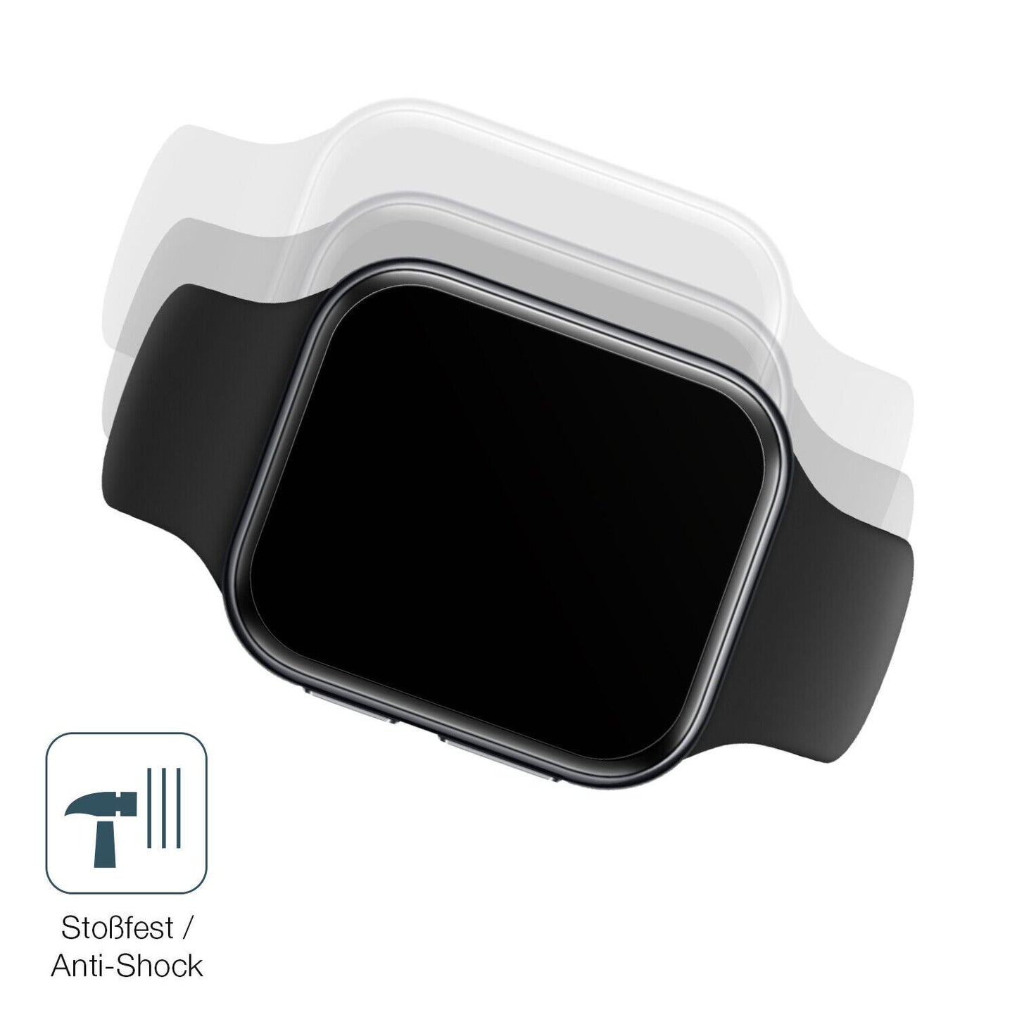 1x 9H Schutzfolie matt für OPPO Watch 3 Panzerfolie