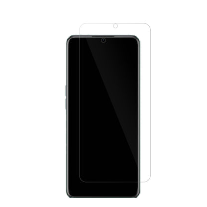 RealmeV23i mit aufgebrachter dipos Displayschutzfolie, glasklare Darstellung ohne Einschränkungen
