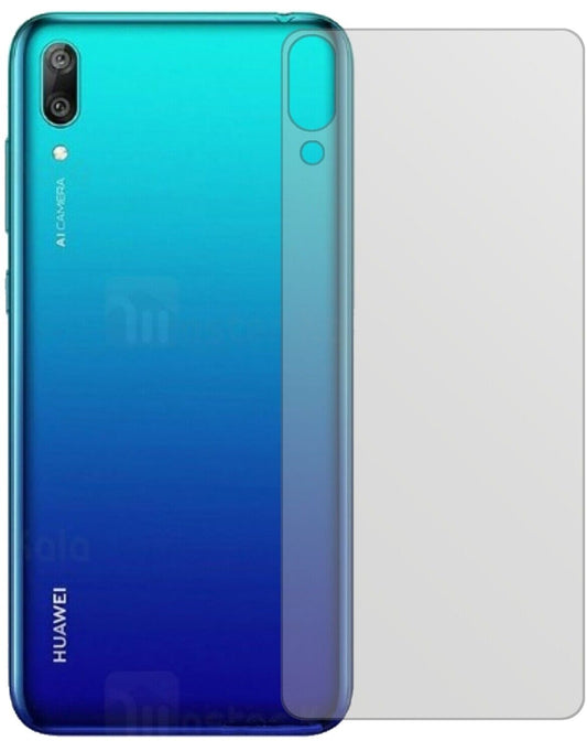 Matte Displayschutzfolie von dipos passend für Huawei Y7 Pro (2019) Rückseite, präziser Zuschnitt und blasenfrei montiert