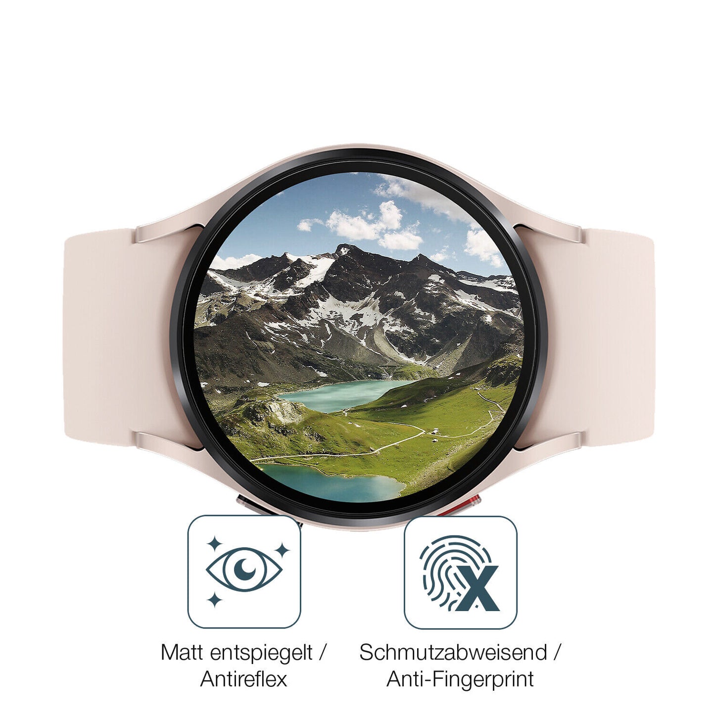 1x 9H Schutzfolie matt für Samsung Galaxy Watch 5 (40mm) Panzerfolie