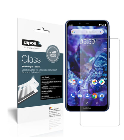 1x 9H Schutzfolie matt für Nokia 5.1 Plus Panzerfolie
