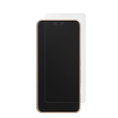 FujitsuArrows M05 mit aufgebrachter dipos Displayschutzfolie, die lästige Fingerabdrücke minimiert