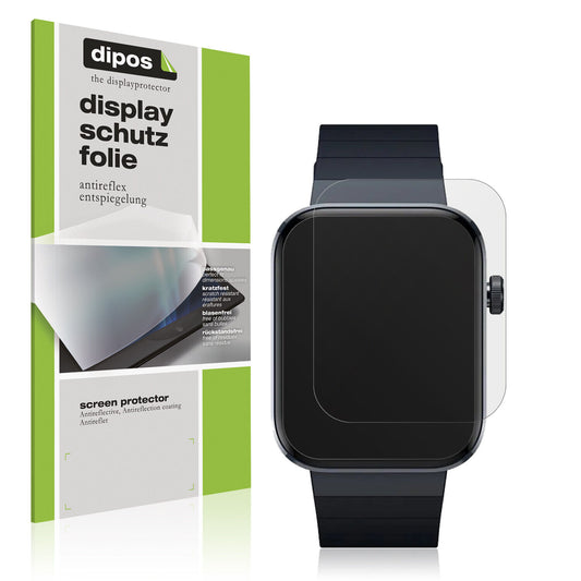 Matte Displayschutzfolie von dipos passend für Mibro Watch T1, präziser Zuschnitt und blasenfrei montiert