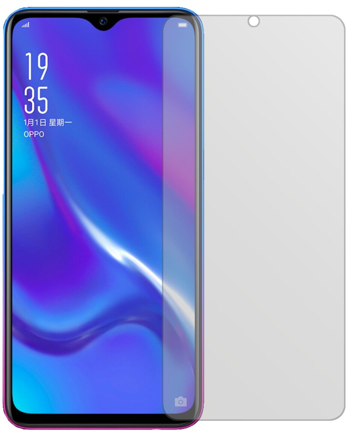 5x Schutzfolie matt für Oppo RX17 Neo Display-Schutzfolie
