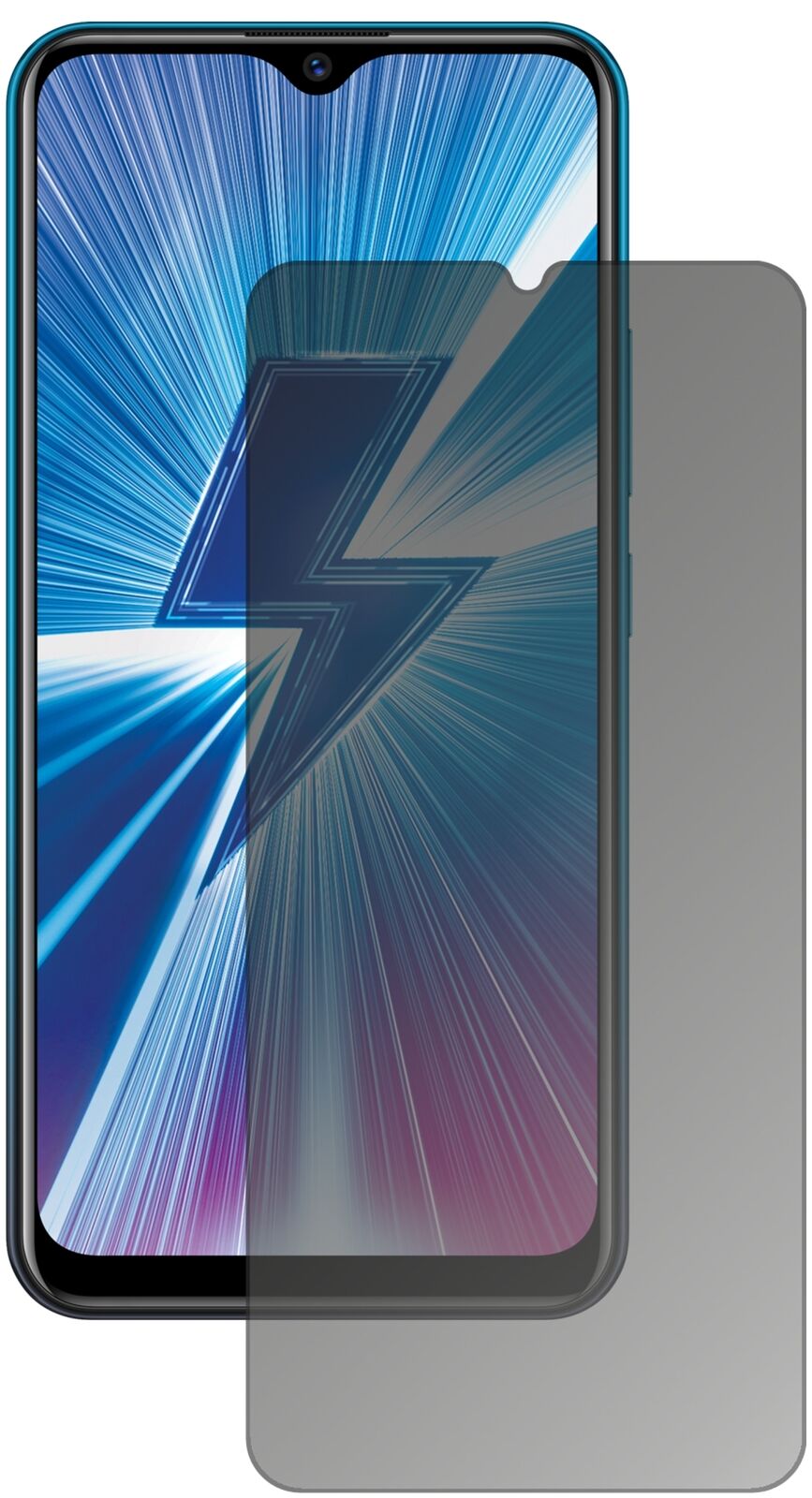 Blickschutzfolie für Vivo Y17 matt Schutzfolie Privacy